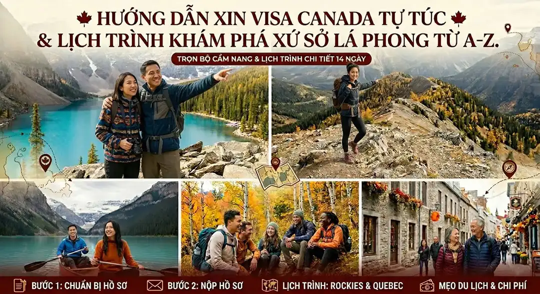 Hướng dẫn xin visa canada tự túc 