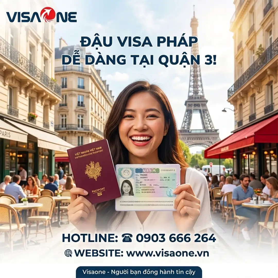xin visa Pháp tại quận 3