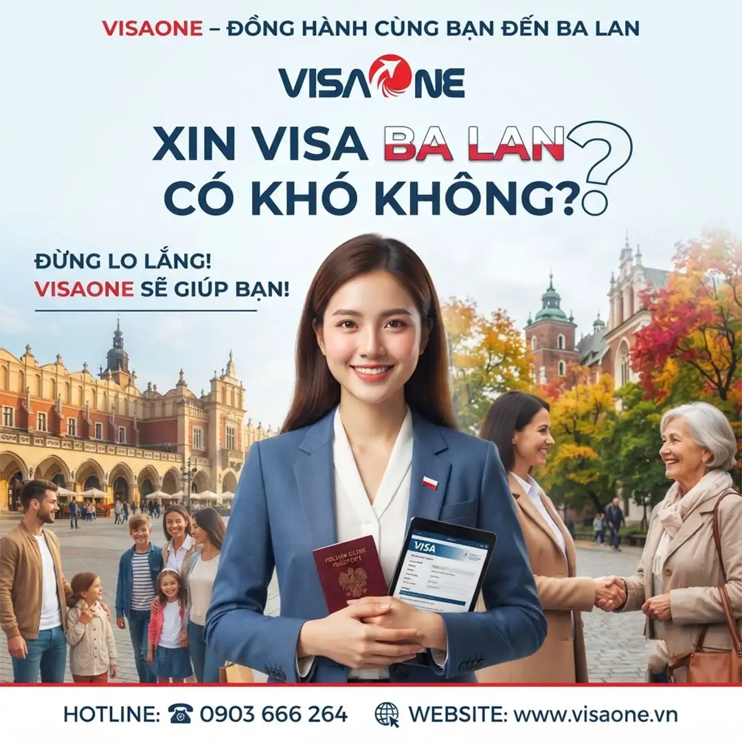 visa ba lan xin có khó không ?