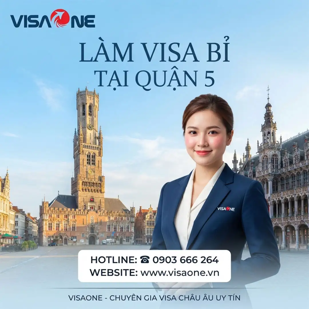 làm visa Bỉ tại quận 5 