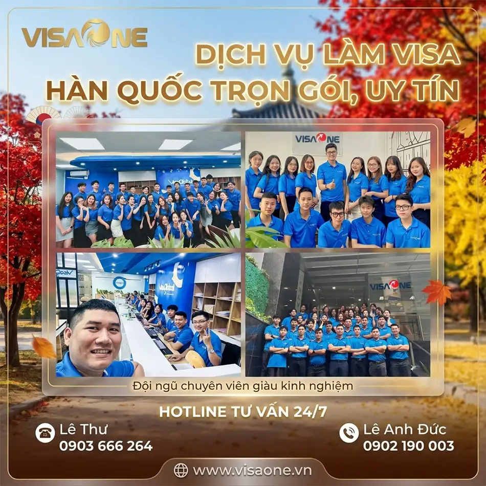 Dịch vụ làm visa Hàn Quốc trọn gói